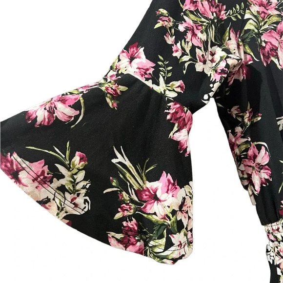 3/4 sleeve floral jumper size 14-16 by Lulu Luv - Picture 4 of 6